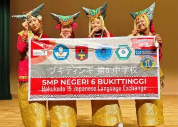 Tampilkan Kesenian Minangkabau, Siswa SMPN 6 Bukittinggi Wakili Indonesia di Jepang