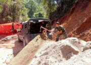 Satgas TMMD Bangun Gorong-Gorong Drainase di Jorong Landai         