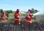 Lanud Sutan Sjahrir Gelar Latihan Pemadaman Kebakaran