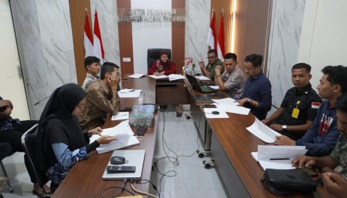 Kantah Padang Pariaman Gelar Monev Pelaksanaan PTSL 2025