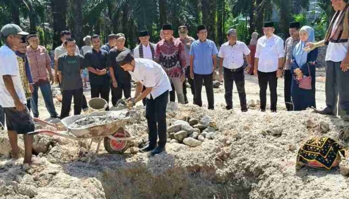 Dukung Program Bupati, Nagari Bawan Resmi Bangun Masjid Muhajirin