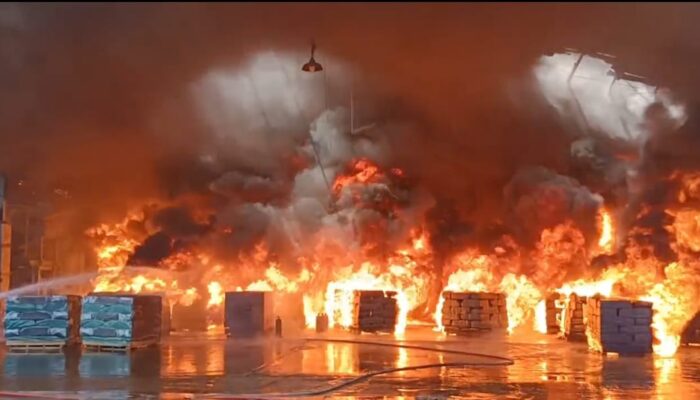 Butuh 17 Jam, Api di Pabrik Karet PT Teluk Luas Berhasil Dijinakkan