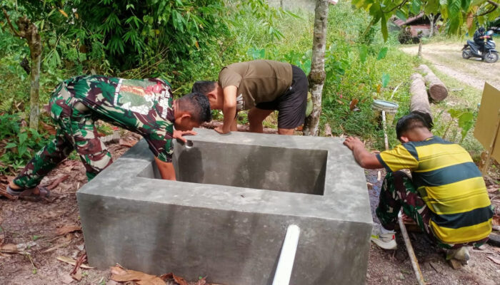Prajurit TNI Kembangkan Infrastruktur Air Bersih di Nagari Harau