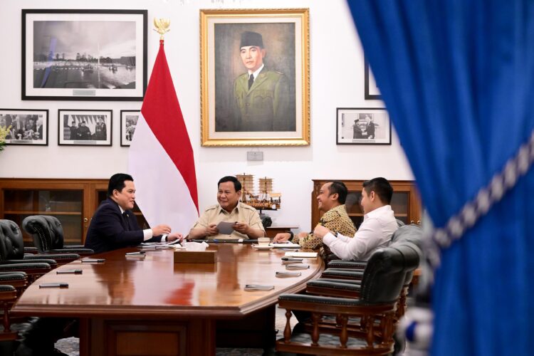 residen Prabowo Subianto memanggil Menteri Badan Usaha Milik Negara (BUMN) Erick Thohir ke Istana Merdeka, Jakarta, pada Rabu (04/06/2025. IST