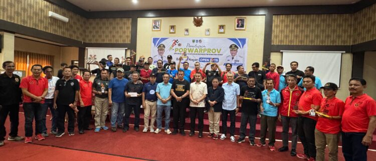 Suasana penutupan Porwaprov PWI Sumbar-Bank Nagari Open di Kantor Wali Kota Payakumbuh, Minggu (22/6). –ist