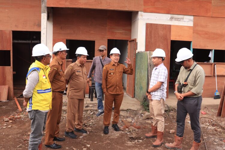 Peninjauan langsung proyek oleh Wali Kota Payakumbuh, Zulmaeta didampingi jajarannya. IST