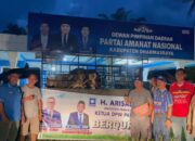 Anggota DPR RI, H Arizal Azis, Menebar 40 Ekor Sapi Kurban, Seekor Diserahkan untuk DPD PAN Dharmasraya