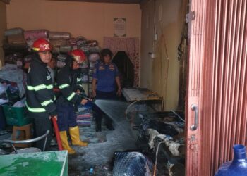 Toko Laundry di Lubeg Padang Terbakar, Api Berasal dari Kebocoran Tabung Gas