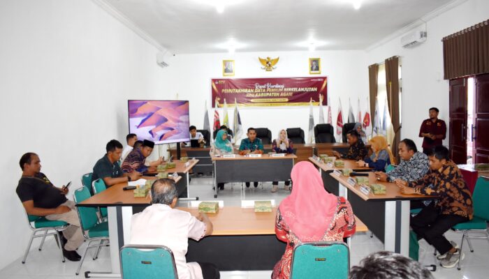 Perkuat Validitas Data Pemilih, KPU Agam Gelar Rakor Pemuktahiran Data Pemilih Berkelanjutan
