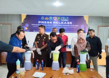 BNNP Sumbar Musnahkan 1,8 Kg Lebih BB Sabu Tangkapan di Pool Bus ALS