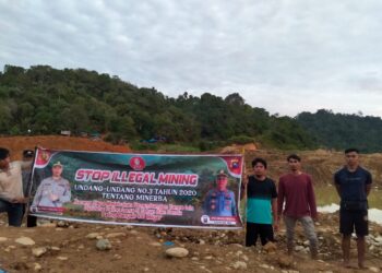 Satgas Polres Solsel Gencar Bubarkan Tambang Emas Ilegal