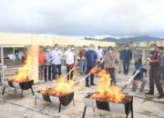 Polda Sumbar Musnahkan 15,9 Kilogram Ganja