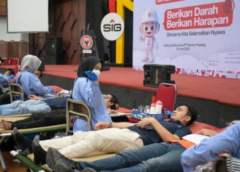 Kumpulkan 355 Kantong, PT Semen Padang Kembali Gelar Donor Darah