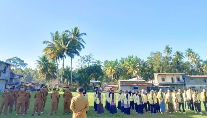Nagari Gunuang Padang Alai Gelar Apel Bersama Mahasiswa KKN UNP