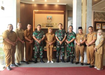 Jajaran Kodim 0310/SSD Silurahmi dengan Pemkab Dharmasraya