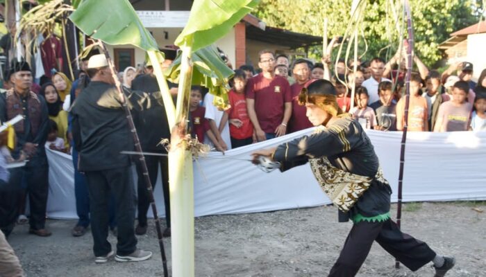 Manabang Batang Pisang Prosesi Kedua Pesona Hoyak Tabuik Piaman 2025 Berjalan Sukses