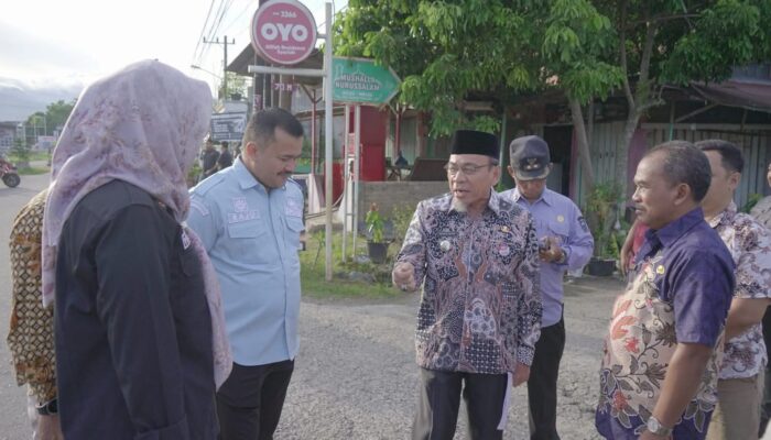 Cek kondisi Jalan dan Drainase, Wawako Padang Tinjau Jalan Kurao Pagang dan Maransi