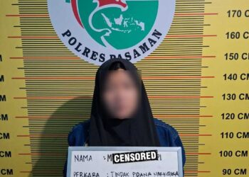 Satresnarkoba Polres Pasaman Bekuk Wanita Pembawa 7 Paket Sabu