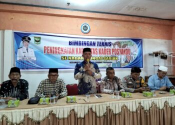 ‎Pemerintahan Nagari Sungai Sariak Gelar Bimbingan Teknis Peningkatan Kapasitas Kader Posyandu