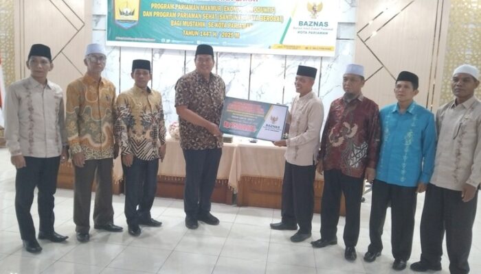 Baznas Kota Pariaman Salurkan Zakat Rp275 Juta untuk Mustahik