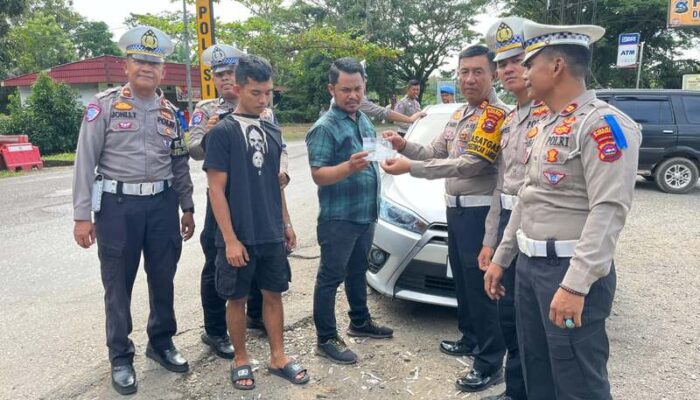 Diduga Bawa Narkoba, Warga Sijunjung Diamankan Saat Operasi Patuh di Dharmasraya