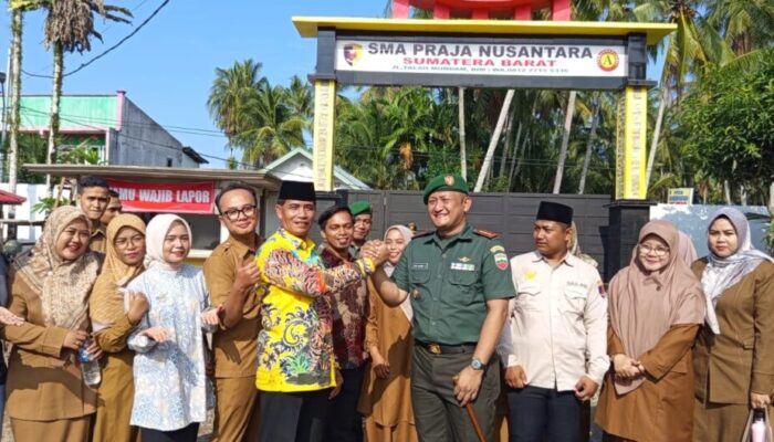 Dandim 0308 Pariaman Jadi Irup Perdana, Buka MPLS di SMA Praja Nusantara Sumbar