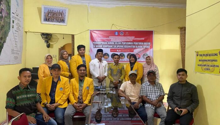 Program Studi Ilmu Hukum UNP Laksanakan Pendampingan Penyusunan Perna di Nagari Kampuang Galapuang