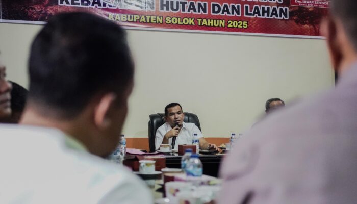 Kabupaten Solok Turunkan Status Tanggap Darurat Karhutla