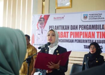 Mutasi Bergulir, Bupati Annisa Lantik 9 Pejabat Tinggi Pratama