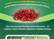 Cabai Merah Murah Bakal Hadir di CFD Padang Minggu Ini