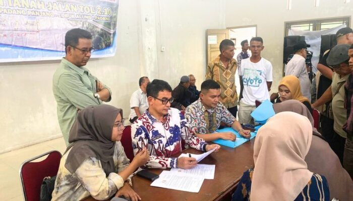 72 Bidang Tanah Dibebaskan untuk Jalan Tol Padang–Kapalo Hilalang