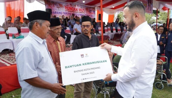 Karang Taruna Genap 65 Tahun, Fadly Amran Ajak Pemuda Padang Jadi Motor Penggerak Sosial dan Ekonomi