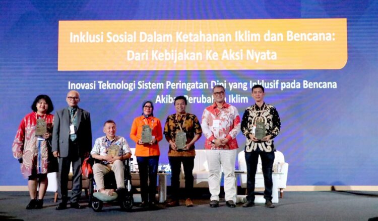 Seminar bertajuk “Inklusi Sosial Dalam Ketahanan Iklim dan Bencana: Dari Kebijakan ke Aksi Nyata”, pada Jumat, (12/9) di Hall B3, JIExpo Kemayoran, Jakarta.