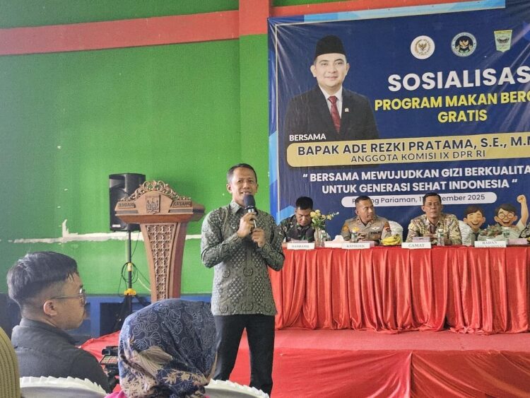 Program Makan Bergizi Gratis (MBG) kembali disosialisasikan kepada masyarakat, kali ini bertempat di Hall Badminton PB.SU, Kataping, Padang Pariaman, Kamis (11/9). IST