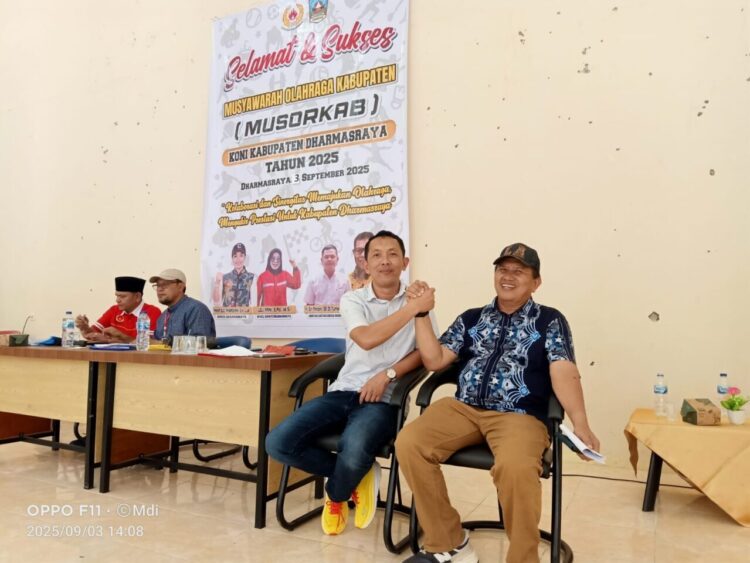 Calon Ketua KONI Dharmasraya periode 2025 - 2029, yang dimenangkan oleh Afrizal Latif.maryadi