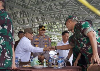 Pangdam XX/TIB Tinjau Pembangunan SPPG Kodim 0307/TD Tanah Datar