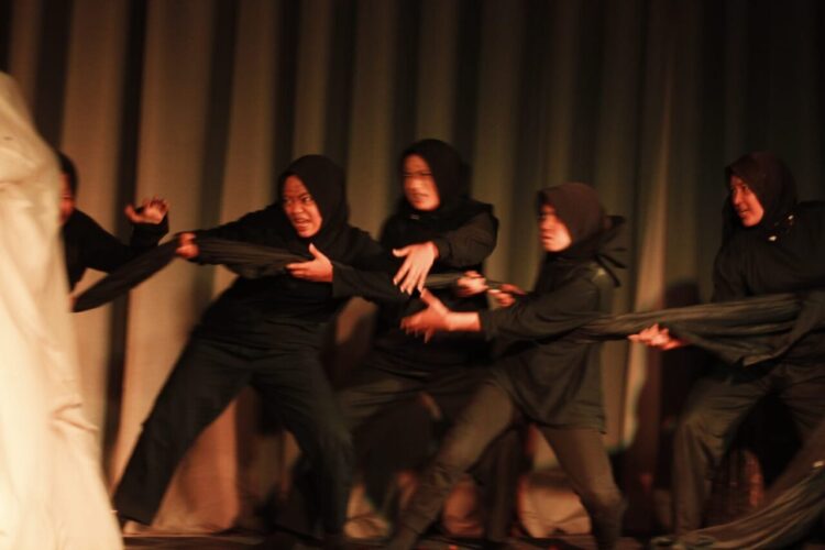 Pertunjukan Alek Teater 9 di hari terakhir, beberapa hari lalu. IST