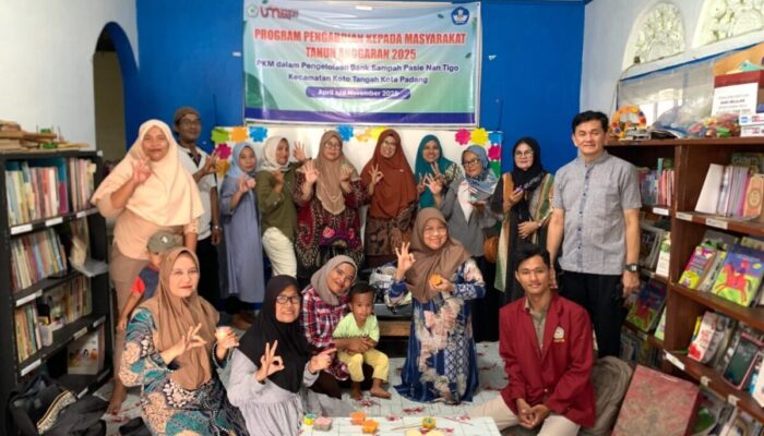 Dosen UM Sumatra Barat Latih Manajemen Bank Sampah dan Olah Minyak Jelantah