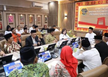 Silaturahmi dengan Organisasi Keagamaan di Sumsel, Menteri Nusron Dorong Sertifikasi Tanah Wakaf dan Rumah Ibadah