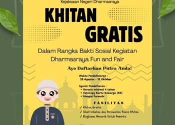 Senin, Kejari Dharmasraya Gelar Khitan Gratis