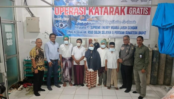 Anggarkan Rp100 Juta, Supreme Energy Muaralaboh Fasilitasi Operasi Katarak Gratis di RSUD Solok Selatan