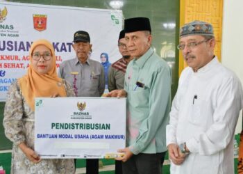 Oktober 2025, Baznas Agam Salurkan Zakat Rp395 Juta untuk 211 Mustahik