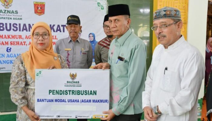 Oktober 2025, Baznas Agam Salurkan Zakat Rp395 Juta untuk 211 Mustahik