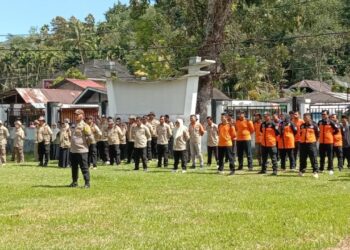 Camat Lubuk Sikaping Pimpin Apel Mitigasi dan Kesiapsiagaan Bencana Gempa Bumi dan Longsor