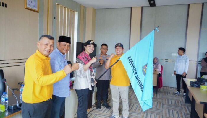 Bupati Dharmasraya Lepas Kontingen POPNAS XVII 2025