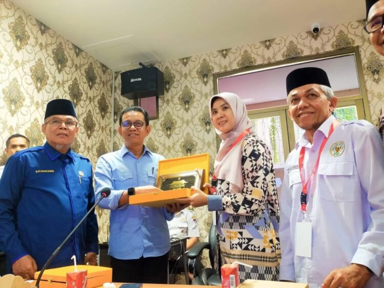 Pemko Padang sambut kedatangan FKUB Kabupaten Aceh Tamiang, di Kantor Balai Kota Padang, Rabu (15/10). IST