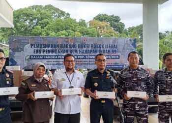 Kanwil DJBC Riau Musnahkan 25,6 Juta Batang Rokok Ilegal