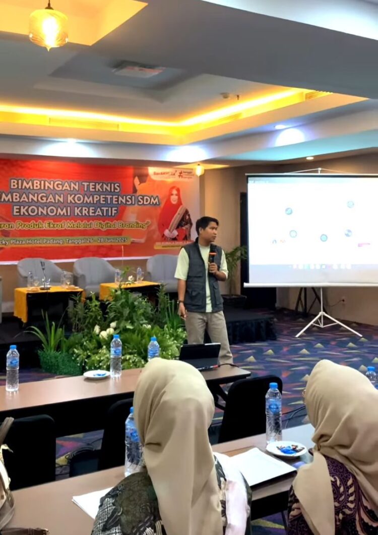 Konten Kreator Sumbar, Hafizd pada salah satu kegiatan. RAMADHANA