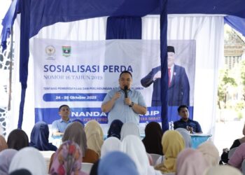 Sosialisasikan Perda, Nanda Satria Ajak Masyarakat Sebarluaskan Aturan Perlindungan Koperasi dan Usaha Kecil