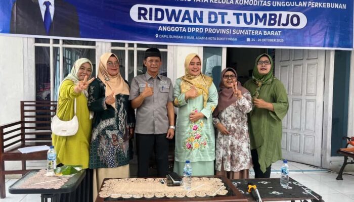 Ridwan Dt. Tumbijo Sosialisasikan Perda Tata Kelola Komoditas Unggulan ke Tengah Masyarakat